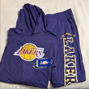 Los Angeles Lakers Women's Purple Pajama Set